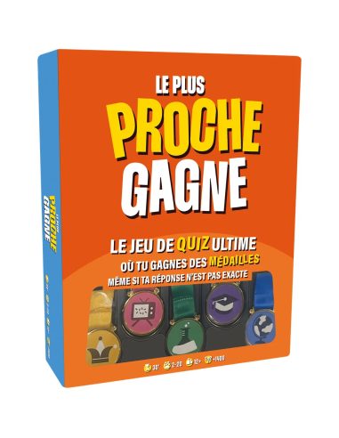 Le plus proche gagne - jeu de société - visuel de la boite de jeu