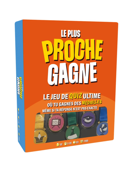 Le plus proche gagne - jeu de société - visuel de la boite de jeu