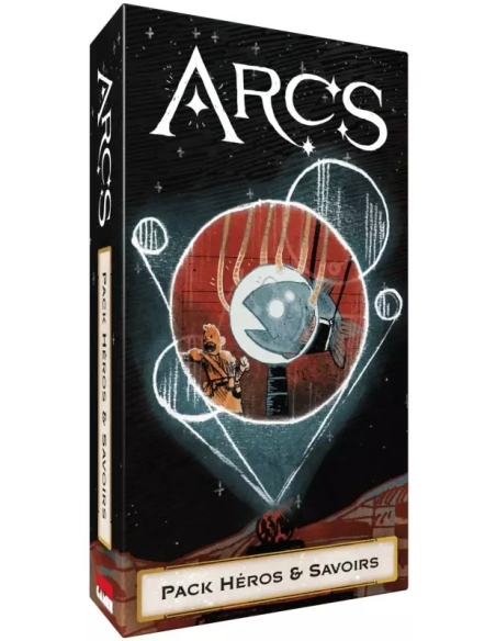 Arcs Pack Héros et Savoirs - Jeu de société - Extension - Visuel boite de jeu