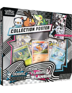 Pokémon EV10.5 : Coffret Poster Foudre Noire & Flamme Blanche