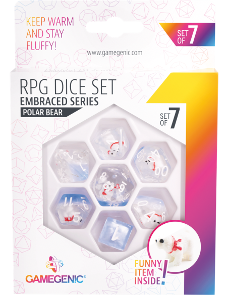 Embraced Series - Polar Bear - Set de 7 Dés