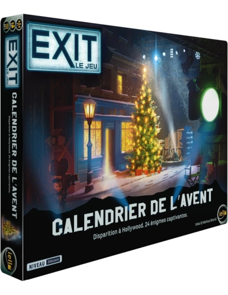 EXIT : Calendrier de l'Avent - Disparation à Hollywood 2025 visuel avant boite jeu