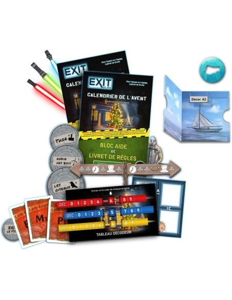EXIT : Calendrier de l'Avent - Disparation à Hollywood 2025 visuel matériel jeu