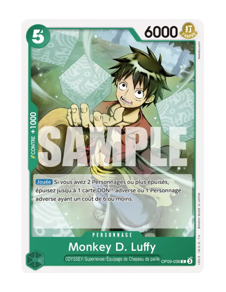 [OP09] - OP09-036 : Monkey D. Luffy