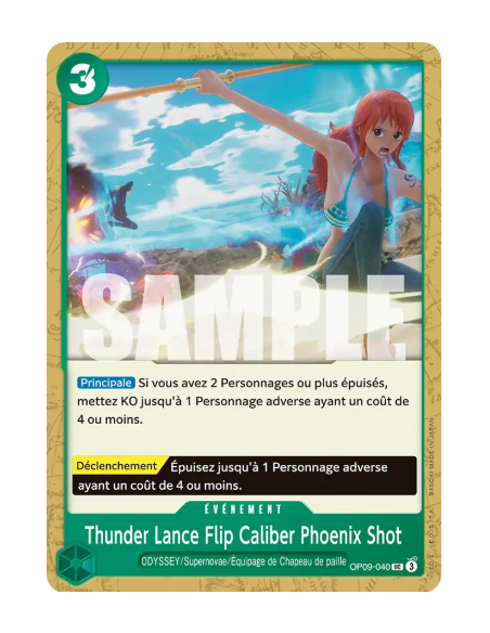 [OP09] - OP09-040 : Thunder Lance Flip Caliber Phoenix Shot