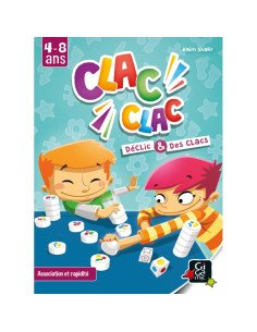 Clac clac - nouvelle version - jeu de société - jeux 4 ans - couverture de la boite