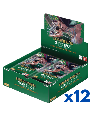 One Piece : Carton de 12 Displays OP12 - Des Poings Vifs comme l'Eclair (FR)