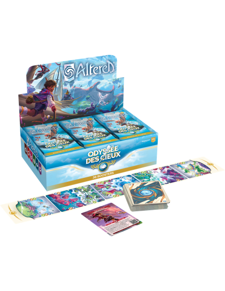Altered : Display 36 Boosters Set 4 - L'Odyssée des Cieux FR - Précommande - Visuel Avant Display Ouverte Promo Pas chère