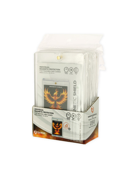 PHOENIX SHIELD - Lot de 5 Protection acrylique magnétique pour carte