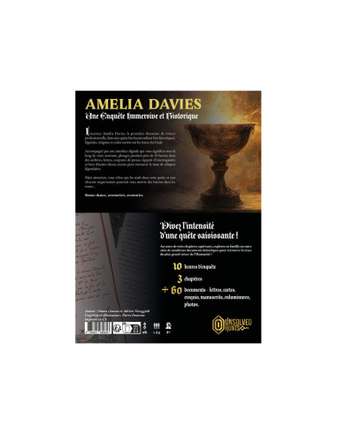 Amelia Davies - La Quête du Graal Dos de la boite