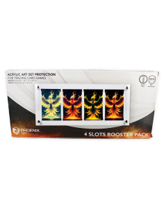 PHOENIX SHIELD - Présentoir acrylique pour 4 boosters - TCG Accessoires jeux de cartes à collectionner visuel image png 2