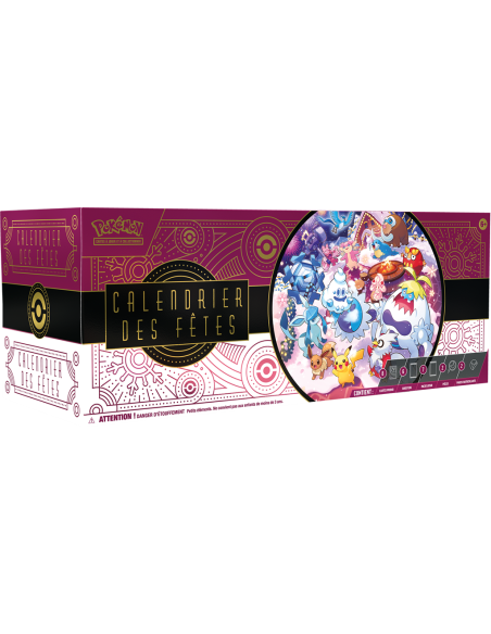 Calendrier des fêtes 2025 - Pokemon - Visuel de la boite