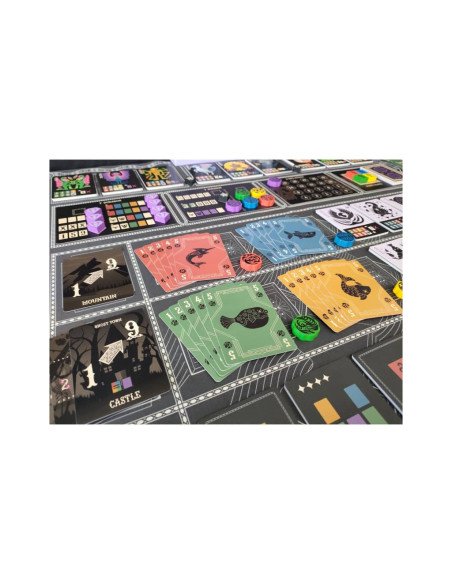 Eternal Deck, boite, jeu de société, coopératif, communication limitée, cartes, plateau, matériel