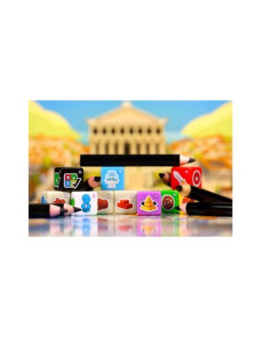 7 Wonder dice, 7 merveilles du monde, jeu de société, matériel, plateau, dés 7 Wonder dice, 7 merveilles du monde, jeu de société, matériel, plateau, dés