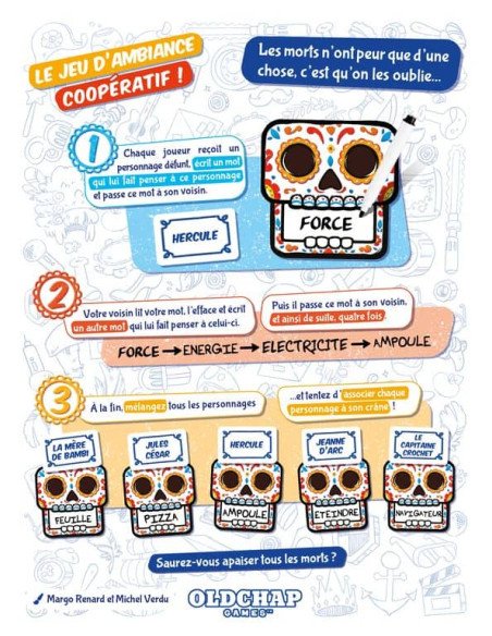 Fiesta de los Muertos - Jeux d'ambiance - Jeux de déduction - dos de la boîte