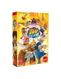 Tag team, jeux de société, boite, visuel, affrontement