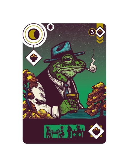 Moonshine, jeu de société, prohibition, bar clandestin, cartes,  grenouille