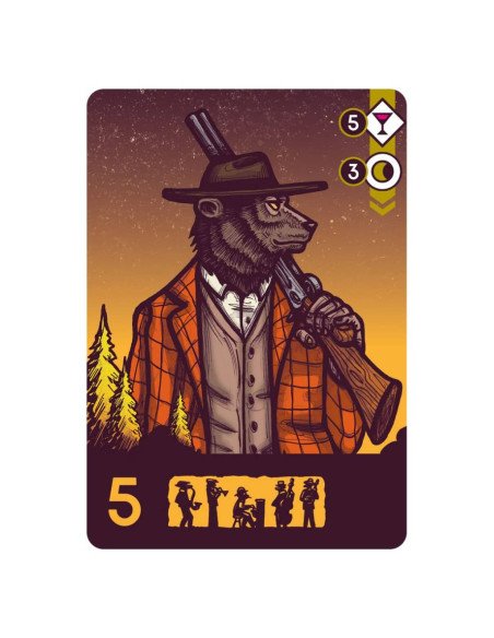 Moonshine, jeu de société, prohibition, bar clandestin, cartes, ours