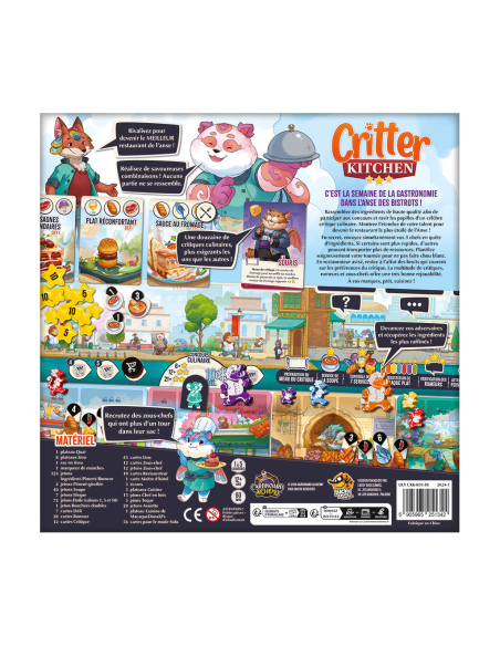 Critter Kitchen - PRECOMMANDE Visuel de l'arrière dos de la boite