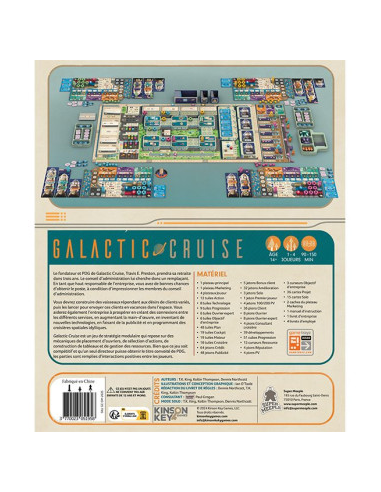 Galactic Cruise - visuel de la boite arrière dos de la boite