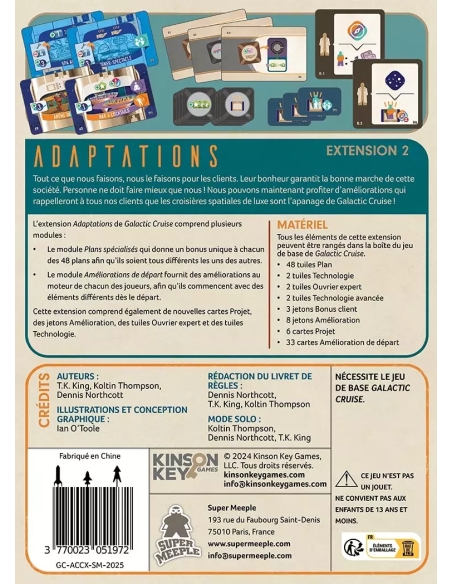 Galactic Cruise Ext. Adaptation - Jeu de placement