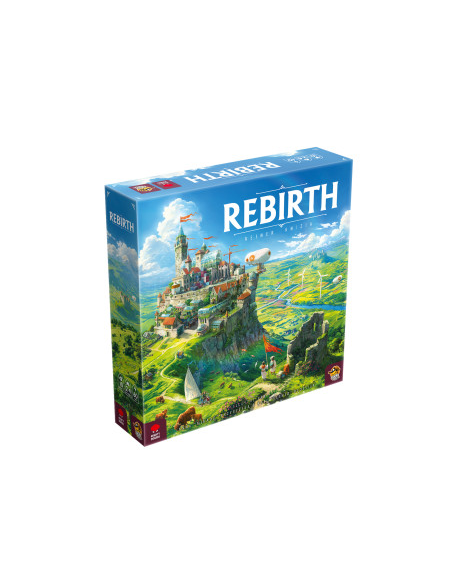 Rebirth jeu de société stratégique 1 à 2 heures visuel de la boite
