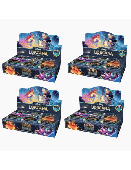 Carton de 4 display Lorcana Set 10 : Lueurs des Profondeurs