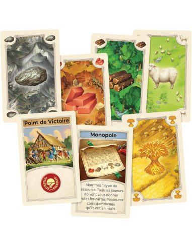 Catan - Jeux de société - Jeux Initiés - Carte matériel Catan - Jeux de société - Jeux Initiés - Carte matériel