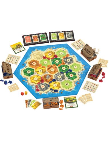 Catan - Jeux de société - Jeux Initiés - plateau Catan - Jeux de société - Jeux Initiés - plateau