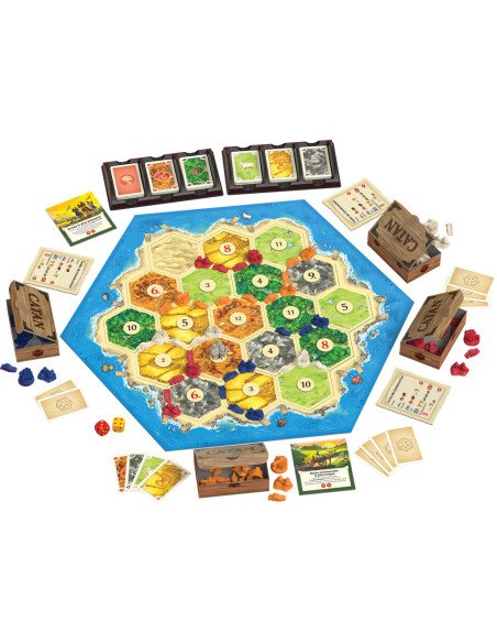 Catan - Jeux de société - Jeux Initiés - plateau Catan - Jeux de société - Jeux Initiés - plateau