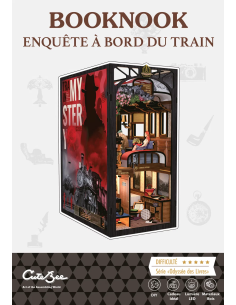 Booknook - Enquête à bord du train - Maquette à construire - Visuel de la boite