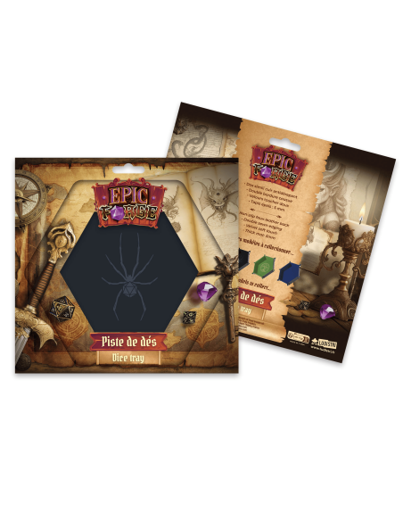 Piste de dés - Araignée Noire - Jeux de roles - Accessoires JDR