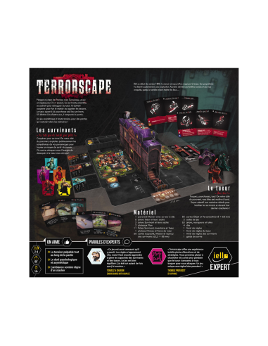 Terrorscape - Jeu asymétrique  coopération visuel de la boite