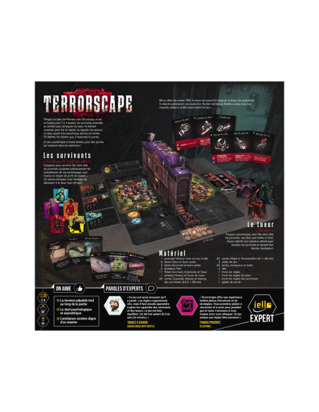 Terrorscape - Jeu asymétrique  coopération visuel de la boite