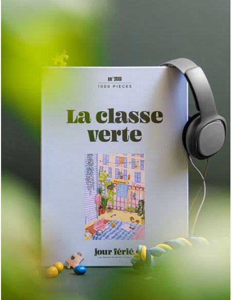 Puzzle Jour Férié - La classe verte - Visuel de la boite du puzzle