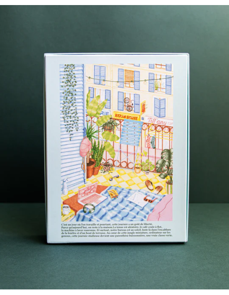 Puzzle Jour Férié - La classe verte - Visuel dos de la boite du puzzle