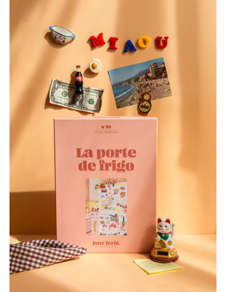 Puzzle Jour Férié - La porte de frigo - Visuel de la boite du puzzle