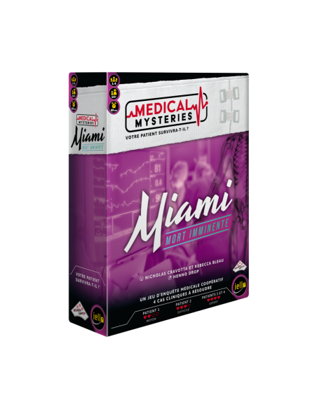 Medical mysteries Miami - Jeu de société - Visuel boite de jeu