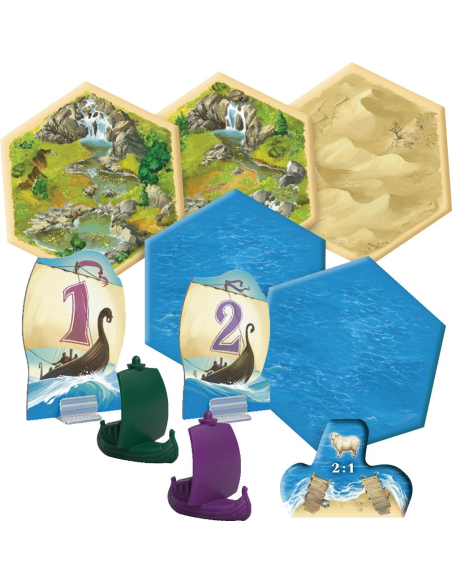 Extension Catan Marin : 5/6 joueurs (Version Refresh) - visuel tuiles du jeu Extension Catan Marin : 5/6 joueurs (Version Refresh) - visuel tuiles du jeu