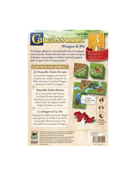 Carcassonne : Dragon et fée 2025 (Ext.)
