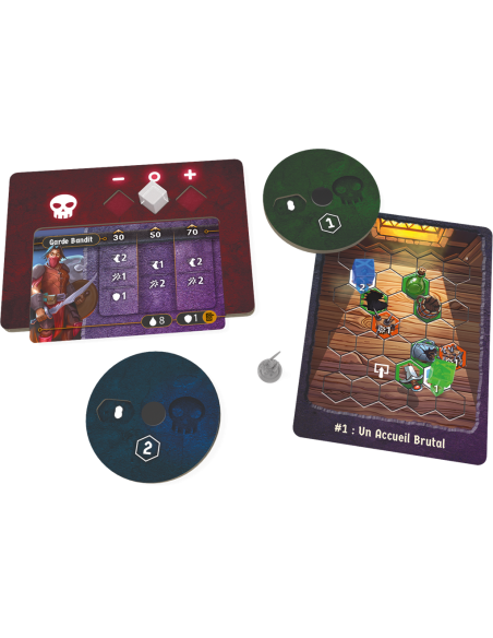 Gloomhaven - boutons et bestioles - jeu de société - matériel du jeu
