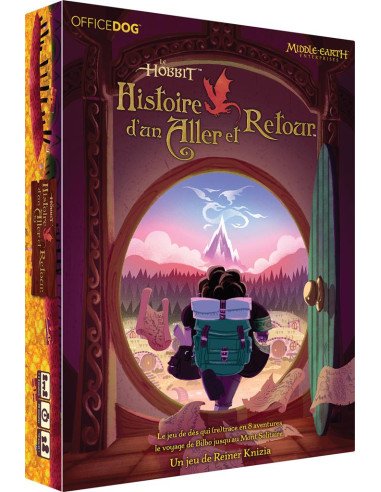 Le hobbit - histoire d'un aller et retour - jeu de société - visuel boite de jeu