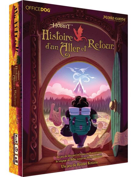 Le hobbit - histoire d'un aller et retour - jeu de société - visuel boite de jeu