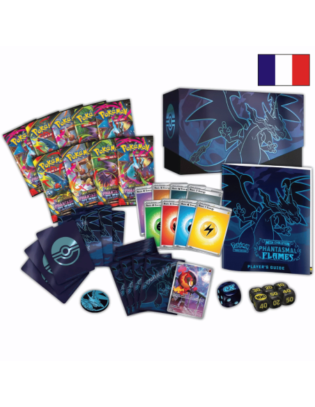 Coffret Dresseur d'Elite - ETB Flammes Fantasmagoriques Ouverte