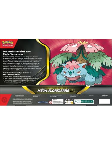 Pokemon - Mega Florizarre - Coffret premium - Visuel du dos du coffret