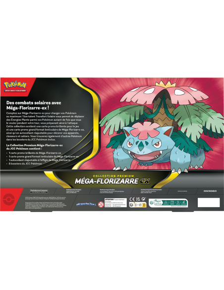 Pokemon - Mega Florizarre - Coffret premium - Visuel du dos du coffret