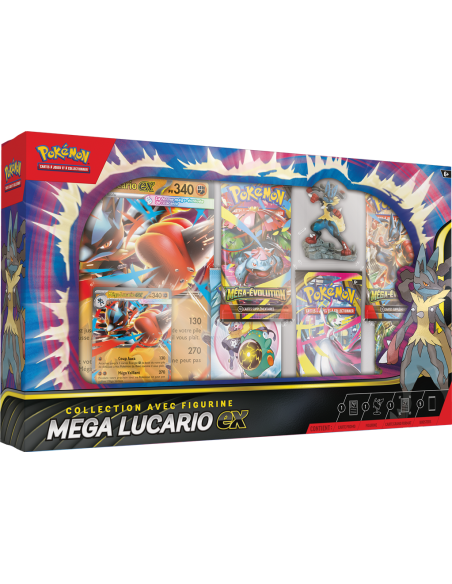 Pokémon ME01 : Coffret Premium Figurine Mega Lucario Ex