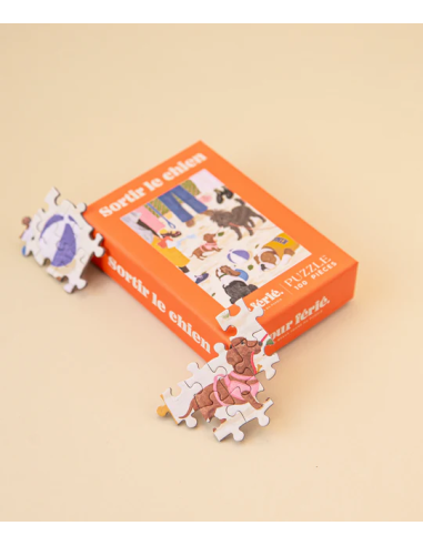 Sortir le chien - Puzzle 100 pièces