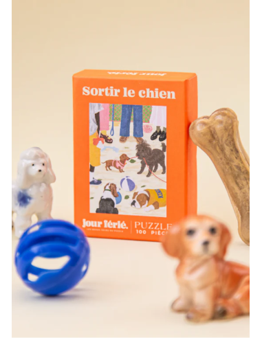 Sortir le chien - Puzzle 100 pièces