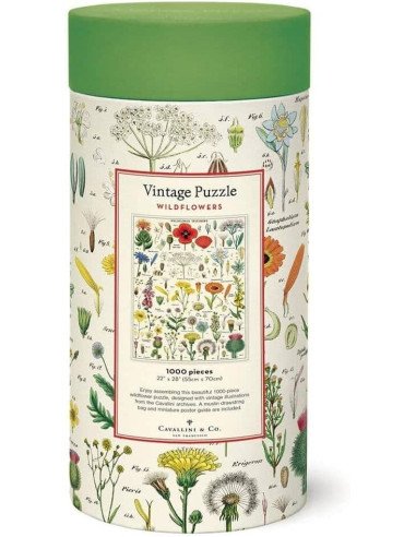 Wildflowers, Fleurs Sauvages - Puzzle 1000 pièces, tubes, vintage